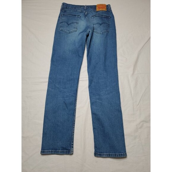 Levis 514 Straight Leg Jeans Men's 30x32 Medium Wash Blue Denim Vintage Stretch - Picture 6 of 10
